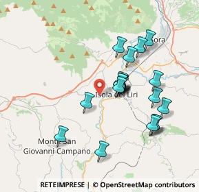 Mappa Via Madonna della Neve, 03030 Castelliri FR, Italia (3.498)