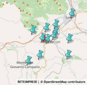 Mappa Via Madonna della Neve, 03030 Castelliri FR, Italia (3.21167)