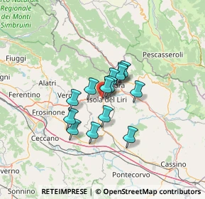 Mappa Via Madonna della Neve, 03030 Castelliri FR, Italia (8.99)