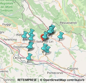 Mappa Via Madonna della Neve, 03030 Castelliri FR, Italia (9.52867)