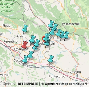 Mappa Via Madonna della Neve, 03030 Castelliri FR, Italia (10.925)