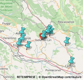 Mappa Via Madonna della Neve, 03030 Castelliri FR, Italia (12.50636)