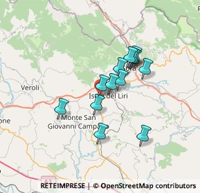 Mappa Via Madonna della Neve, 03030 Castelliri FR, Italia (5.58923)