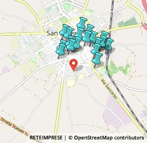 Mappa Piazza Leone Severino, 71016 San Severo FG, Italia (0.7615)