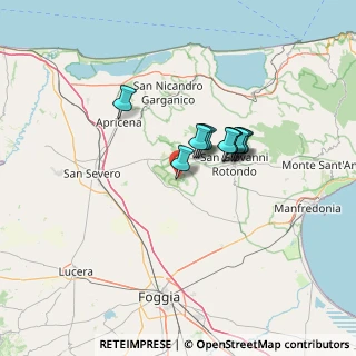 Mappa SP22, 71010 San Marco in Lamis FG, Italia (8.96455)