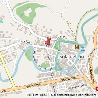 Mappa Via Roma, 40/44, 03036 Isola del Liri, Frosinone (Lazio)