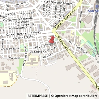 Mappa Via Carlo Poerio, 10, 71016 San Severo, Foggia (Puglia)