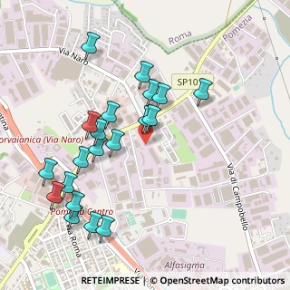 Mappa Via dei Castelli Romani, 00071 Area Produttiva RM, Italia (0.5505)