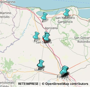 Mappa Via G. Giusti, 71016 San Severo FG, Italia (19.272)