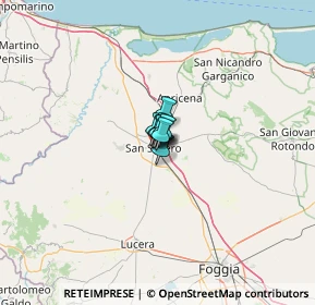 Mappa Via G. Giusti, 71016 San Severo FG, Italia (21.45667)