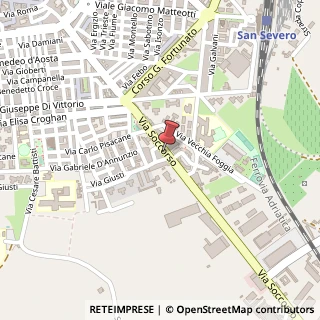Mappa Via Giuseppe Giusti, 1, 71016 San Severo, Foggia (Puglia)