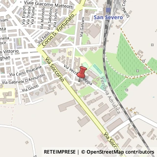 Mappa Piazza Immacolata,  6, 71100 San Severo, Foggia (Puglia)