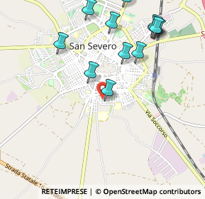 Mappa Via Carlo Pisacane, 71016 San Severo FG, Italia (1.21833)