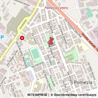Mappa Via Filippo Re, 25, 00070 Pomezia, Roma (Lazio)