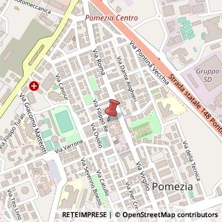 Mappa Via Filippo Re, 6, 00040 Pomezia, Roma (Lazio)