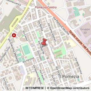 Mappa Via Filippo Re, 17, 00040 Pomezia, Roma (Lazio)
