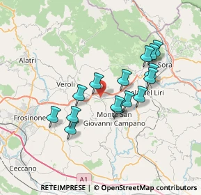 Mappa SP 278, 03029 Veroli FR (6.52333)