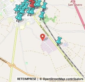 Mappa Via Tedoro Tardio, 71016 San severo FG, Italia (1.579)