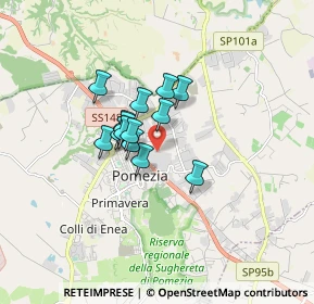 Mappa 00071 Area Produttiva RM, Italia (1.10714)