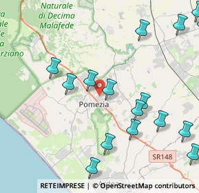 Mappa 00071 Area Produttiva RM, Italia (6.1905)