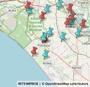 Mappa 00071 Area Produttiva RM, Italia (8.87)