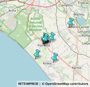 Mappa 00071 Area Produttiva RM, Italia (2.92364)