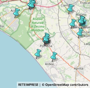 Mappa Via Roma, 00071 Pomezia RM, Italia (9.7025)