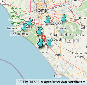 Mappa Via Giovanni Durando, 00071 Pomezia RM, Italia (9.69818)