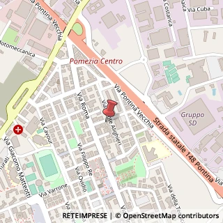 Mappa Via Silvio Spaventa, 28, 00071 Pomezia, Roma (Lazio)
