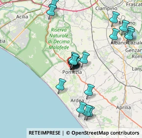 Mappa Via Silvio Spaventa, 00071 Pomezia RM, Italia (7.4685)