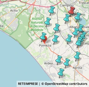 Mappa Via Silvio Spaventa, 00071 Pomezia RM, Italia (10.5195)