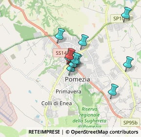 Mappa Via Roma, 00071 Pomezia RM, Italia (1.33727)