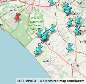 Mappa Via Manara, 00071 Pomezia RM, Italia (8.216)