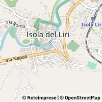 नक्शा Isola del Liri