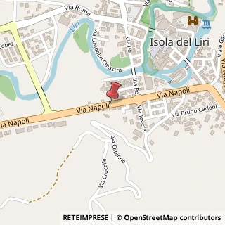 Mappa Via Napoli,  180, 03036 Isola del Liri, Frosinone (Lazio)