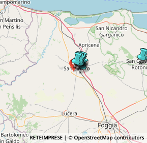 Mappa Via Castelnuovo Km 1, 71016 San Severo FG, Italia (10.45833)