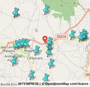 Mappa SS214, 03025 Monte San Giovanni Campano FR, Italia (2.624)