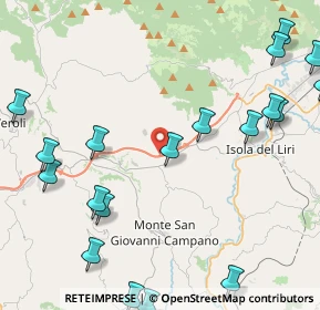 Mappa SS214, 03025 Monte San Giovanni Campano FR, Italia (6.3495)