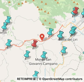 Mappa SS214, 03025 Monte San Giovanni Campano FR, Italia (6.4175)