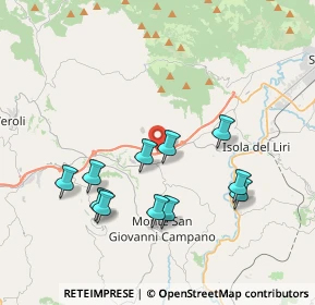 Mappa SS214, 03025 Monte San Giovanni Campano FR, Italia (3.91182)