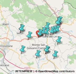 Mappa SS214, 03025 Monte San Giovanni Campano FR, Italia (6.8265)