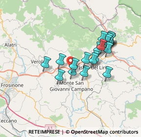 Mappa SS214, 03025 Monte San Giovanni Campano FR, Italia (6.658)