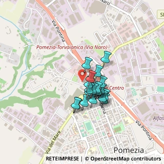 Mappa Via Motomeccanica, 00071 Pomezia RM, Italia (0.3105)
