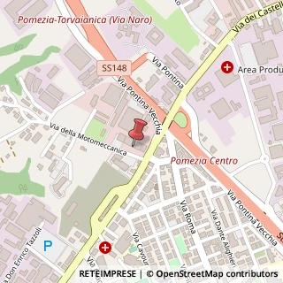 Mappa Via Motomeccanica, 1, 00040 Pomezia, Roma (Lazio)