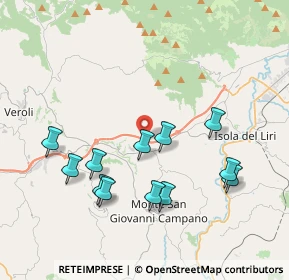 Mappa SR214, 03025 Monte San Giovanni Campano FR, Italia (4.12833)