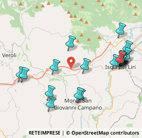 Mappa SR214, 03025 Monte San Giovanni Campano FR, Italia (4.982)