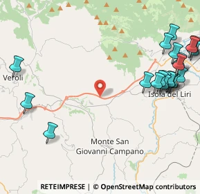 Mappa SR214, 03025 Monte San Giovanni Campano FR, Italia (6.1195)