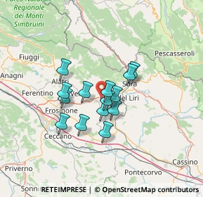 Mappa SR214, 03025 Monte San Giovanni Campano FR, Italia (10.05)