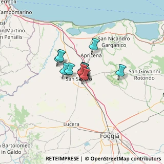 Mappa Str. S. Severo-Rignano, 71016 San Severo FG, Italia (6.07692)