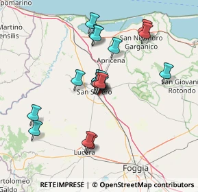 Mappa Strada S. Severo-Rignano, 71016 San Severo FG, Italia (12.77316)